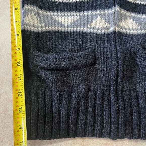 Aritzia TNA 100% Lambs Wool Sea To Sky Zip Up Knitted Cardigan Sweater - Picture 8 of 10